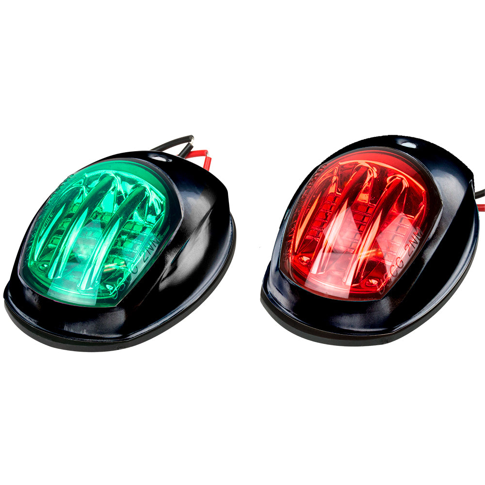 Sea-Dog 400073-1 Black Led Navigation Lights Port And Starboard Image 1