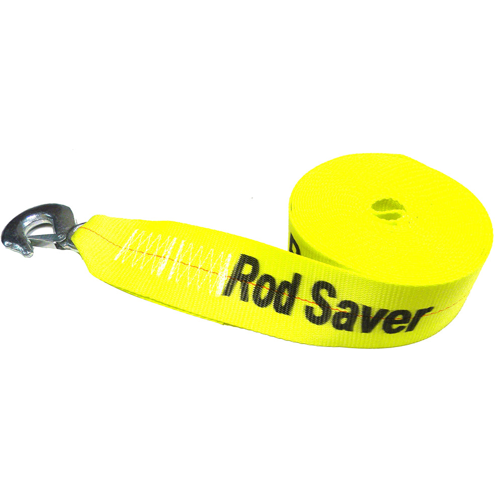Rod Saver Ws3Y20 Heavy-Duty Winch Strap Replacement Yellow 3" X 20' Image 1