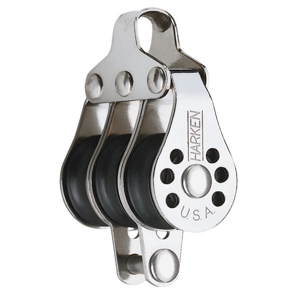 Harken 229F 22mm Triple Micro Block Becket - Fishing Image 1