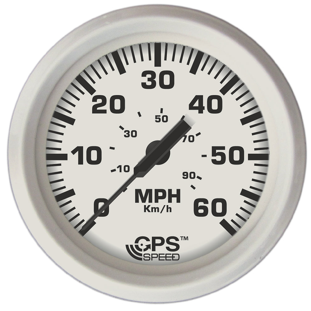 Faria Beede Instruments 33147 GPS Speedometer 60 MPH - Dress White Image 1