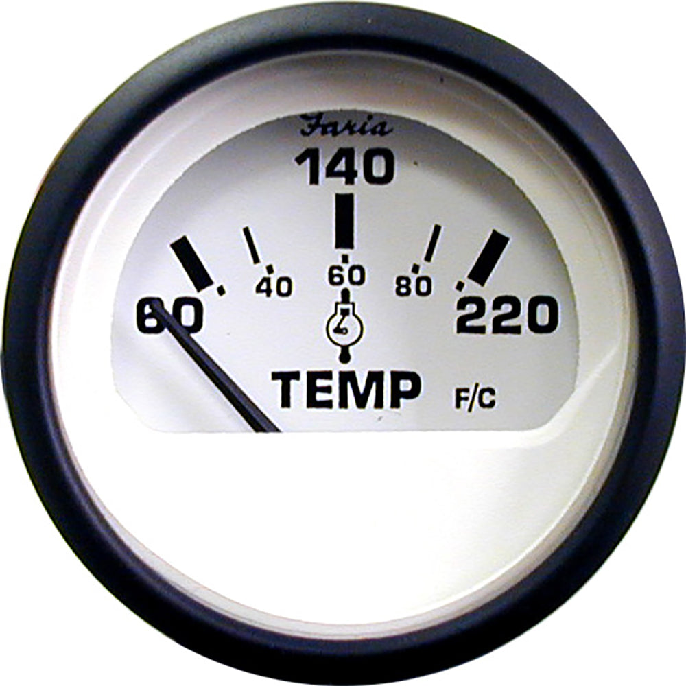 Faria Beede Instruments 12910 Euro White 2" Cylinder Head Temperature Gauge 60 Image 1