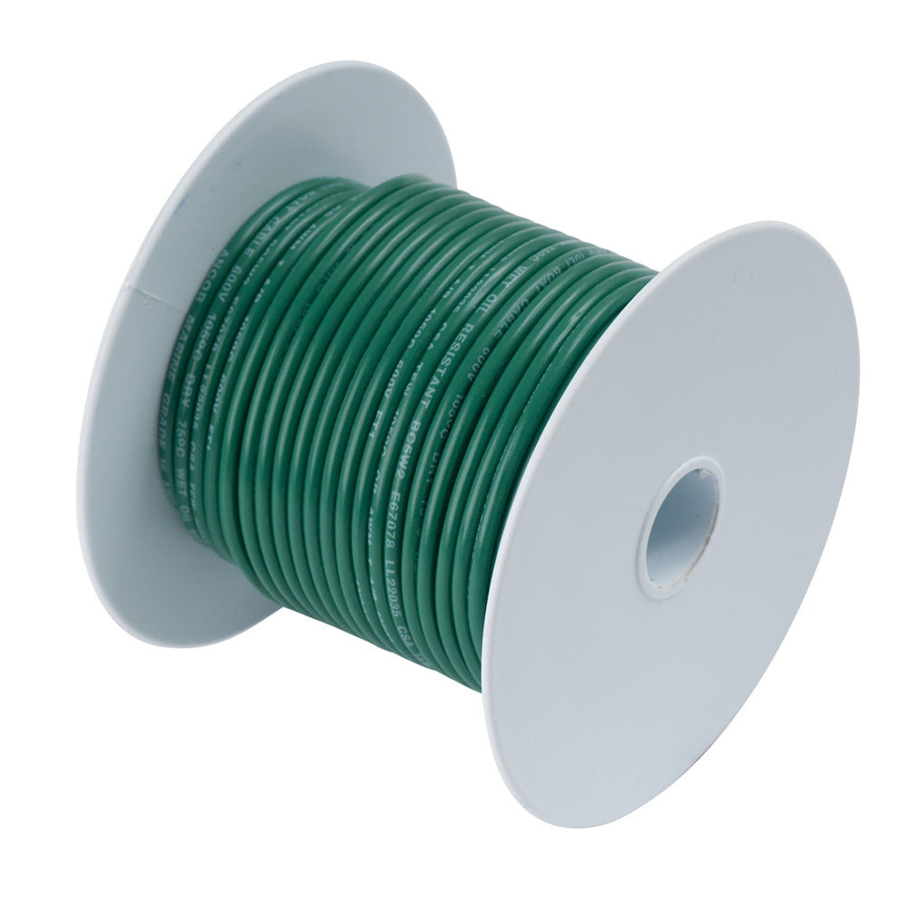 Ancor 112302 Tinned Copper Wire 6 Awg Green 25' Image 1