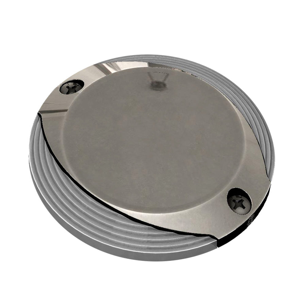 Lumitec 101629 Scallop Pathway Light Warm White 10-30Vdc Stainless Steel Image 1