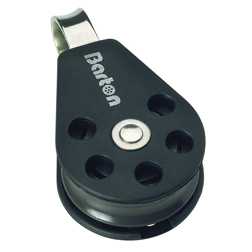 Barton Marine N01110 Size 1 30mm Pulley Block Single Fixed Eye Image 1