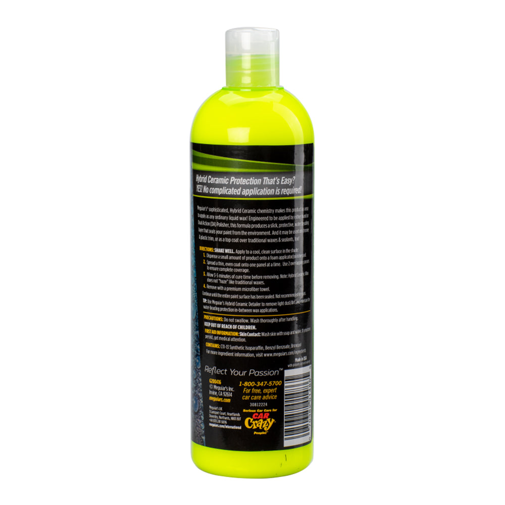 Meguiar's G200416 Hybrid Ceramic Liquid Wax 16oz - Long-Lasting Protection