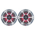 Ds18 Cf-8 Hydro 8" 2-Way Marine Speakers Rgb Led Lights 450W Black Carbon Fiber Image 1