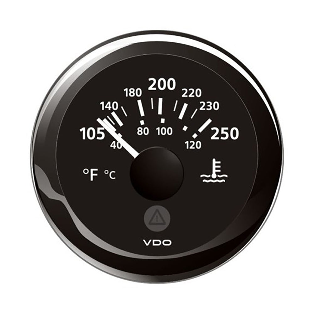 Vdo Marine A2C59514176 2-1/16" 52Mm Viewline Temperature Gauge 100-250°F 8-32V Image 1