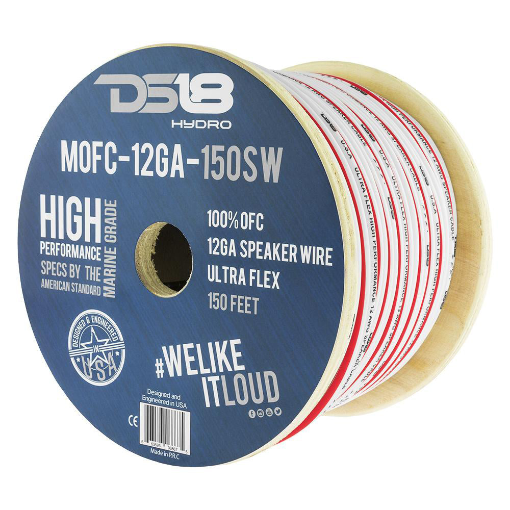 Ds18 MOFC12GA150SW Marine Grade OFC Speaker Wire 12GA 150' Roll