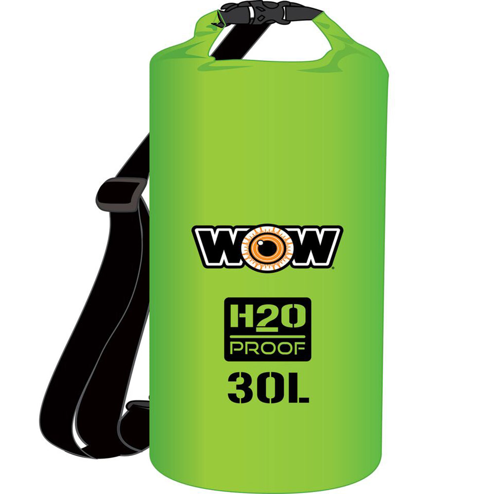 Wow Watersports 18-5090G 30L Green H2O Proof Dry Bag Image 1
