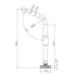 Taco Marine Shadefin T10-3000-5 Fixed Rod Holder Mount