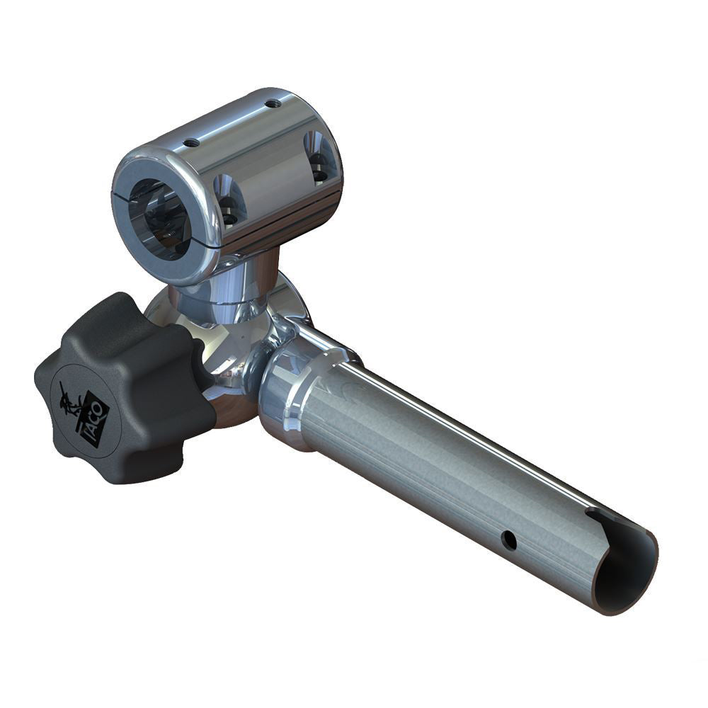 Taco Marine T10-3000-7 Shadefin Adjustable Clamp-On Pipe Mount Image 1