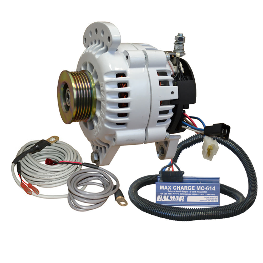 Balmar 60-Yp-Mc-120-K6 Alternator 120 Amp 12V 3.15" Dual Foot Saddle K6 Pulley Image 1