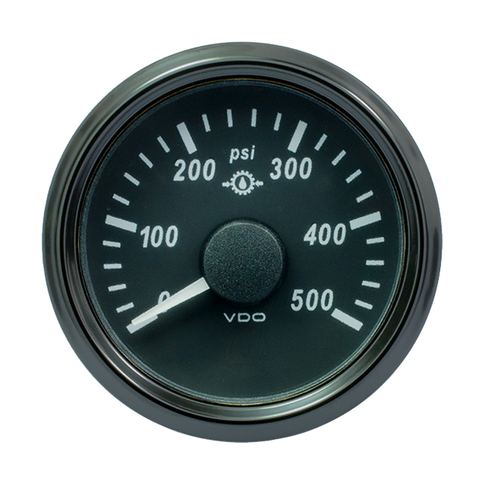 Vdo A2C3832740030 Singleviu 52mm Gear Pressure Gauge 500 PSI Image 1