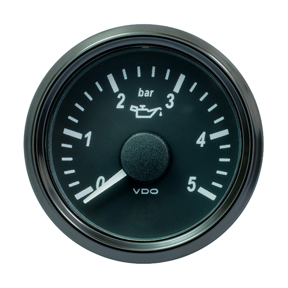 Vdo A2C3833160030 SingleViu 52mm Oil Pressure Gauge 5 Bar Image 1