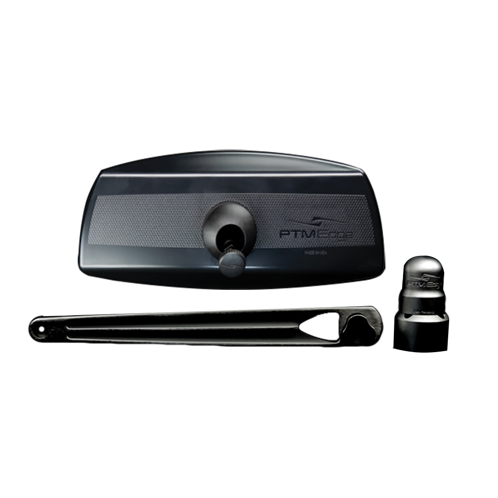 Ptm Edge P13157-170Tebbk Ucx-17 Pro Pontoon Mirror/Bracket Kit Black Image 1