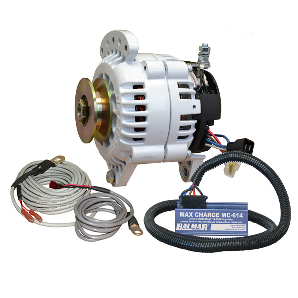 Balmar 60-Yp-Mc-100-Sv Alternator 100 Amp Kit 12V 3.15" Dual Foot Saddle Single Image 1