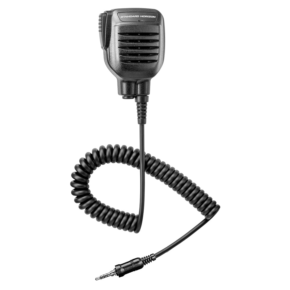 Standard Horizon SSM-21A Speaker Mic for HX Series Radios - Submersible with Heavy-Duty Belt Clip Image 1