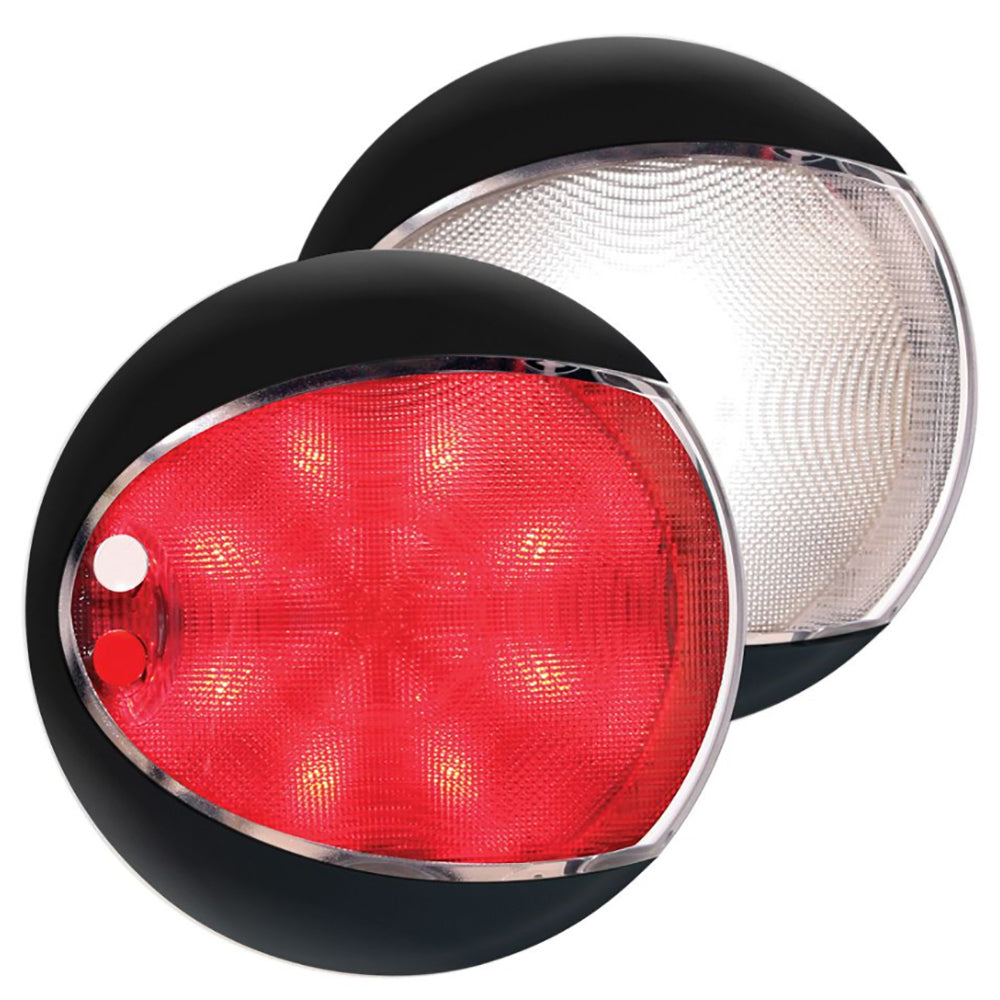 Hella Marine 959950111 EuroLED 130 Touch LED Lamp - White/Red - Black Shroud Image 1