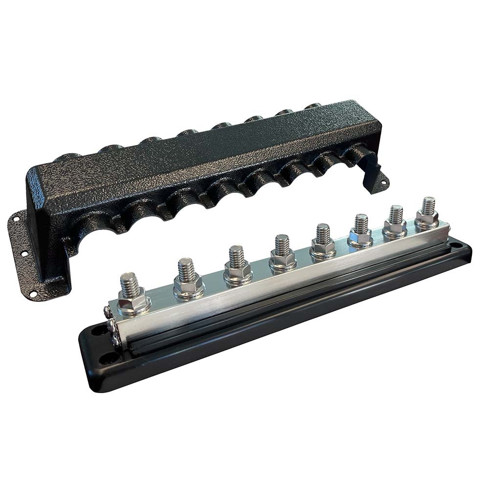 Victron Energy Vbb160080010 Busbar 600A 8P And Cover 8X 3/8" Plus M8 Terminals Image 1
