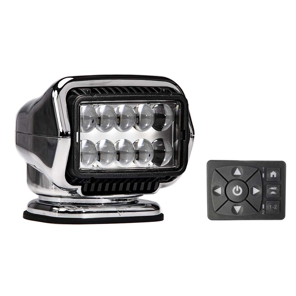 Golight 30264St Stryker St Series Permanent Mount Chrome 12V Led Hard Wired Image 1