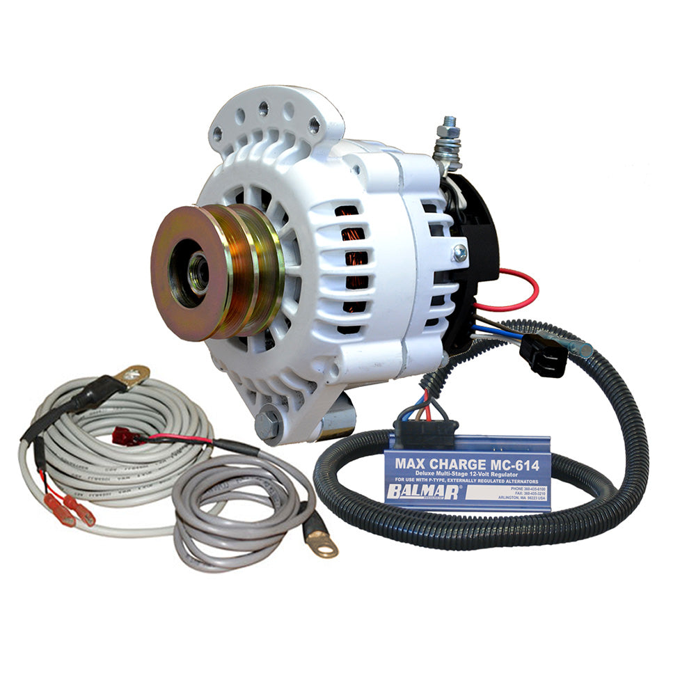 Balmar 621-VUP-MC-120-DV 120A 12V Alternator Single Foot Spindle Mount Image 1