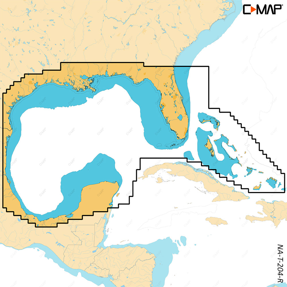 C-Map M-Na-T204-R-Ms Reveal X Coastal Gulf Of Mexico And Bahamas Microsd Image 1