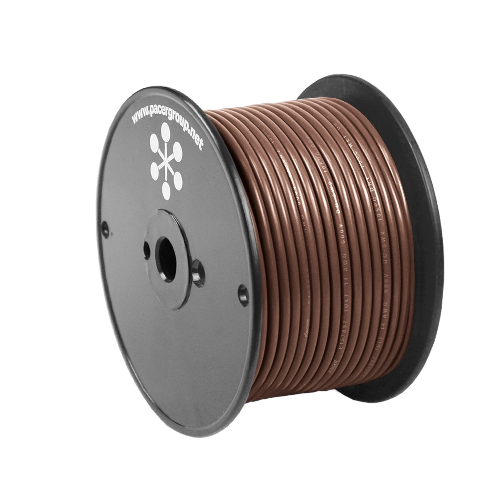 Pacer Group 10 AWG Brown Primary Wire WUL10BR-100 - 100" Length Image 1