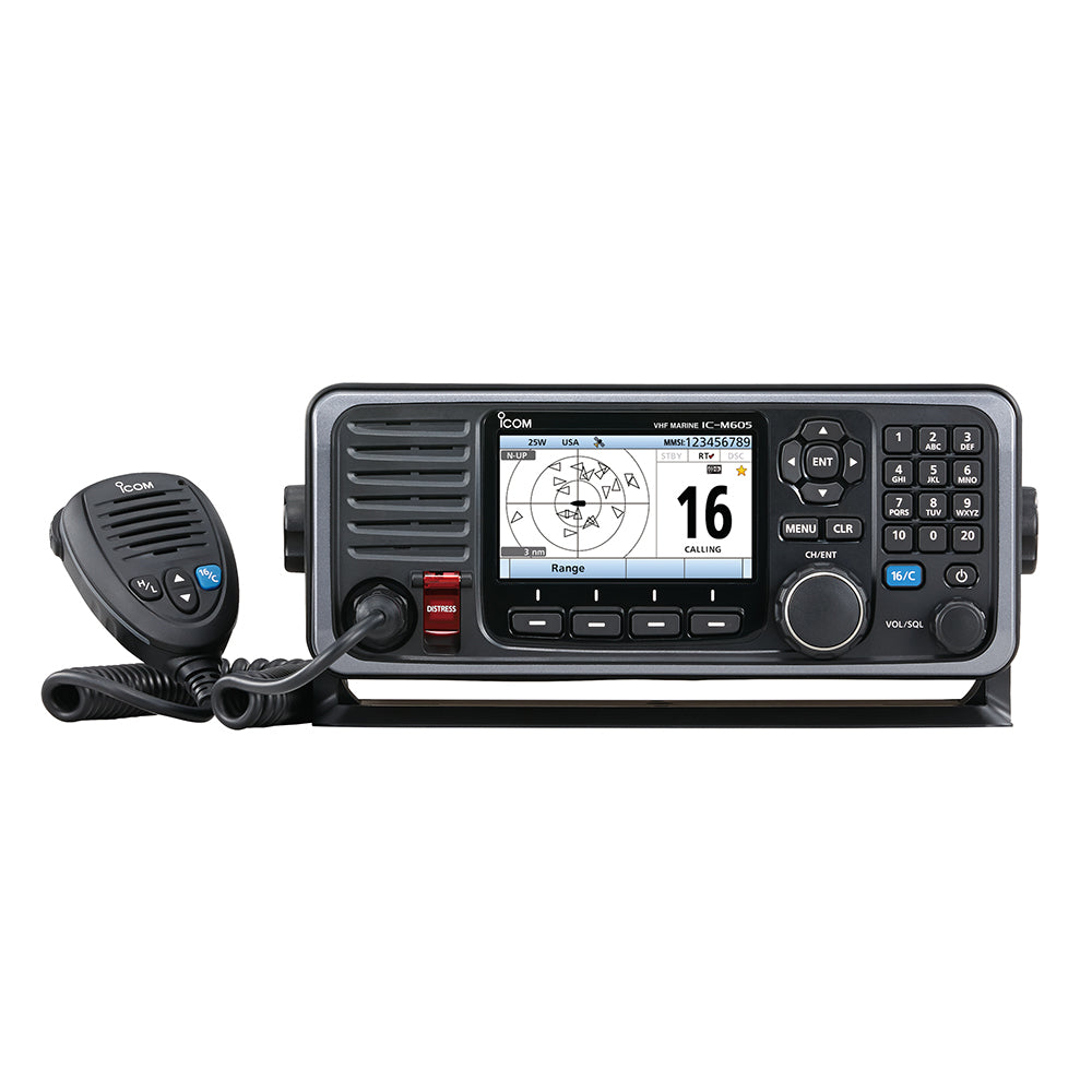 Icom M605 31 Fixed Mount 25W Vhf Color Display Image 1