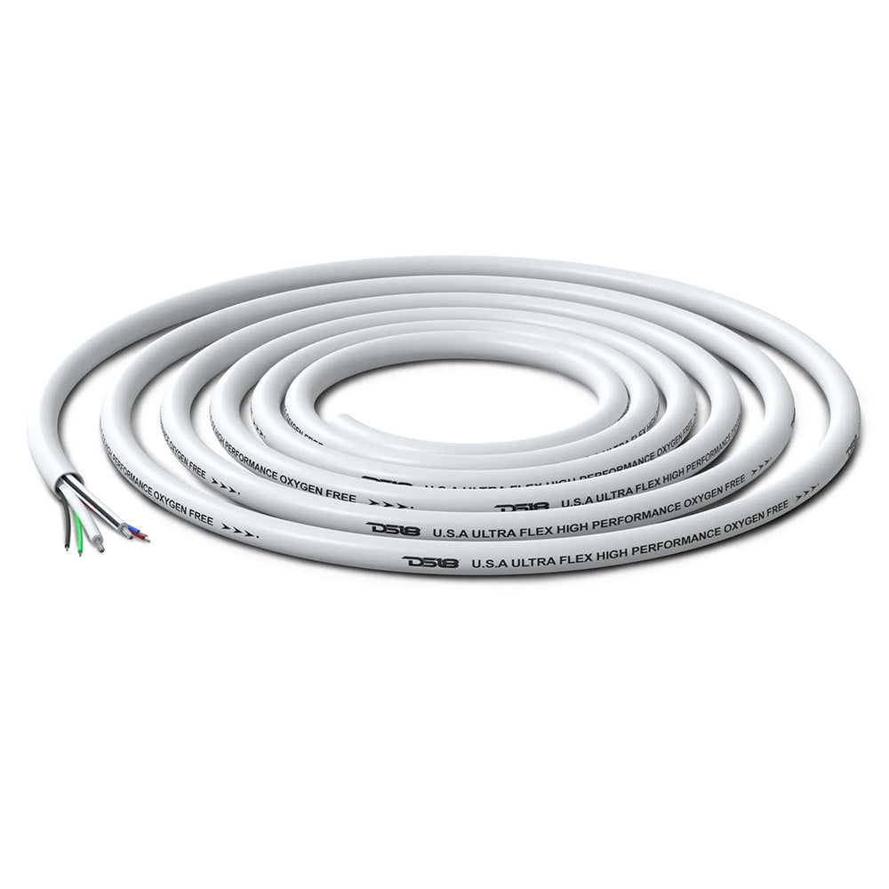 Ds18 MOFC16/18GA-100SWRGB Marine Tinned OFC 18GA RGB Wire 16GA Speaker 100'' Spool