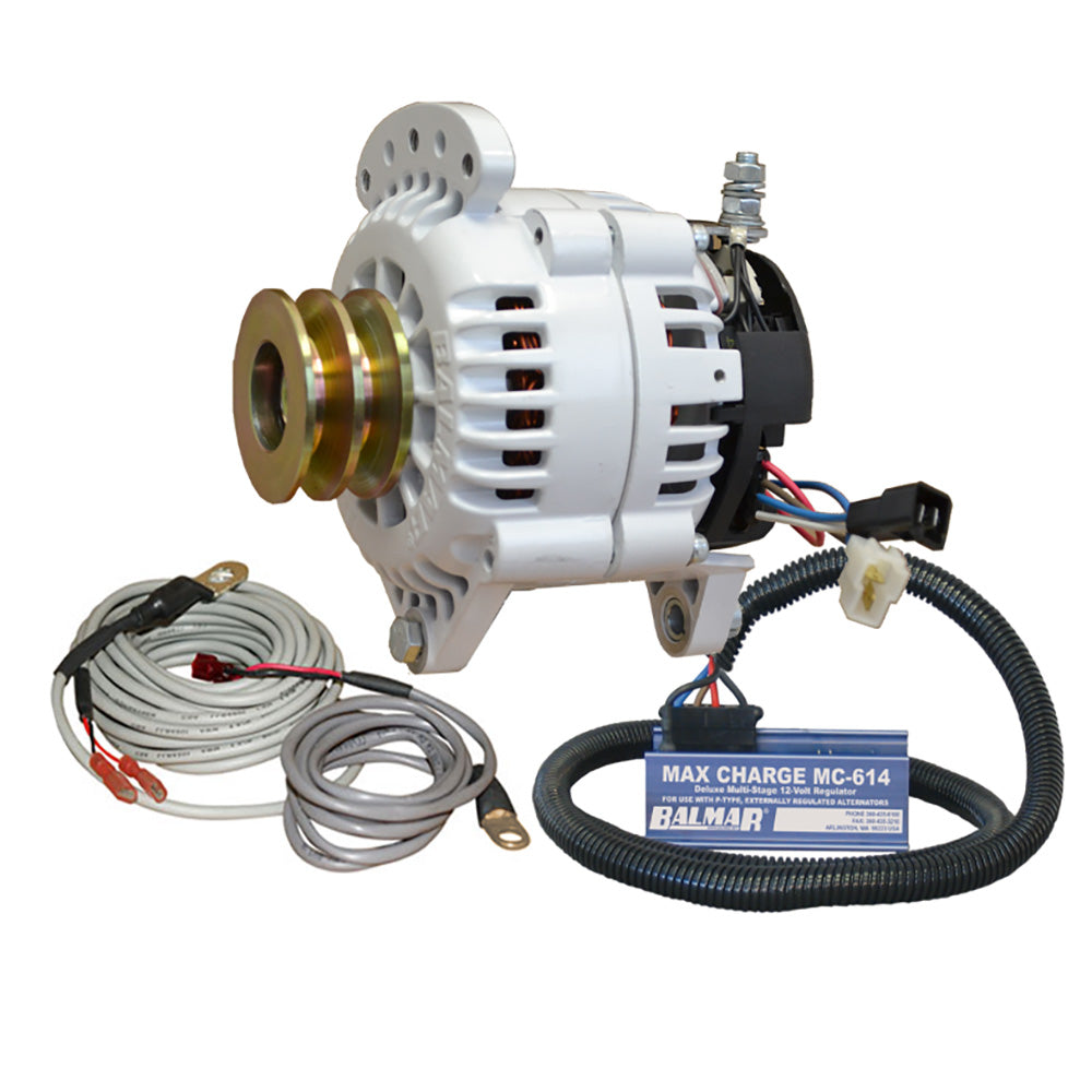 Balmar 60-Yp-Mc-120-Dv Alternator 120 Amp Kit 12V 3.15" Dual Foot Saddle Vee Image 1