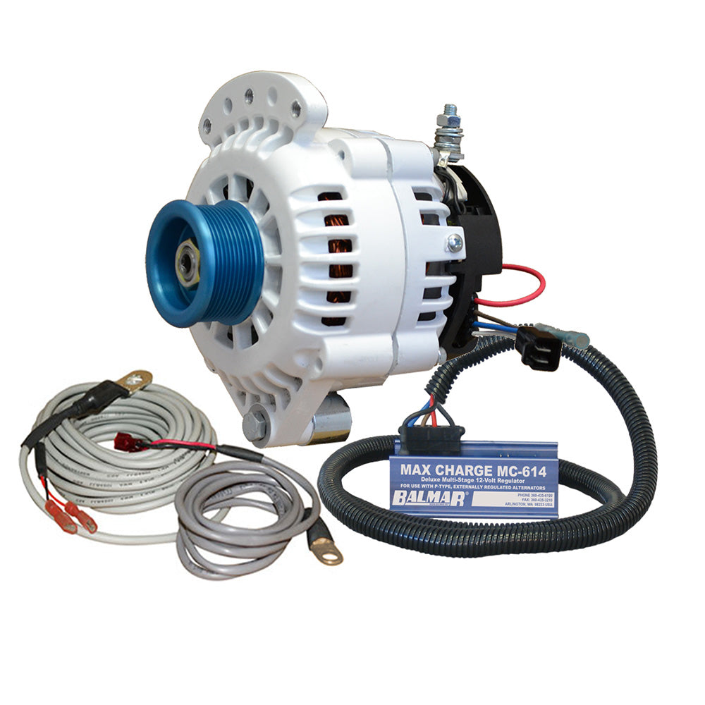 Balmar 621-Vup-Mc-100-J10 Alternator 100 Amp Kit 12V 1-2" Single Foot Spindle Image 1