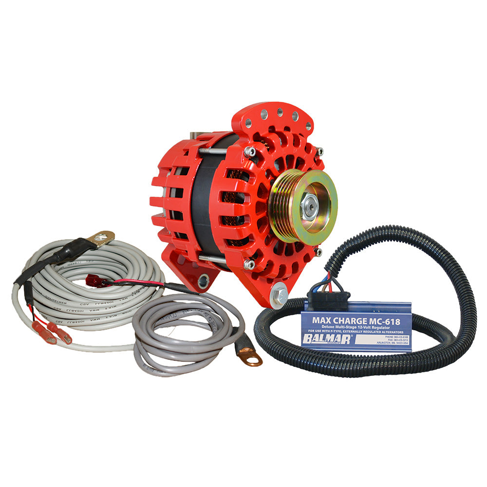Balmar Xt-Cr-170-K6-Kit Alternator 170 Amp Kit 12V 3.15" Dual Foot Saddle K6 Image 1