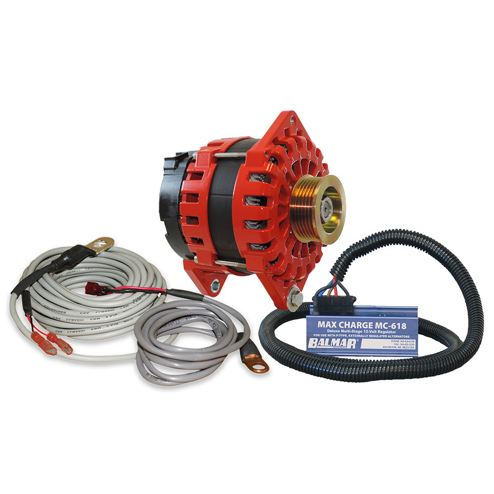 Balmar Xt-Cr-250-K6-Kit Alternator 250 Amp Kit 12V 3.15" Dual Foot Saddle K6 Image 1