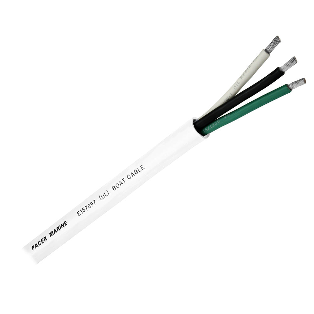 Pacer Group Wr16/3-500 Round 3 Conductor Cable 500' 16/3 Awg Black Green And Image 1