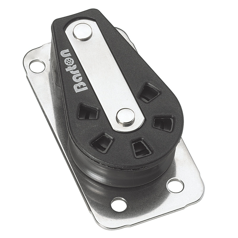 Barton Marine N02 160 Series 2 Single Cheek Block 35mm - Plain Bearing Block Image 1