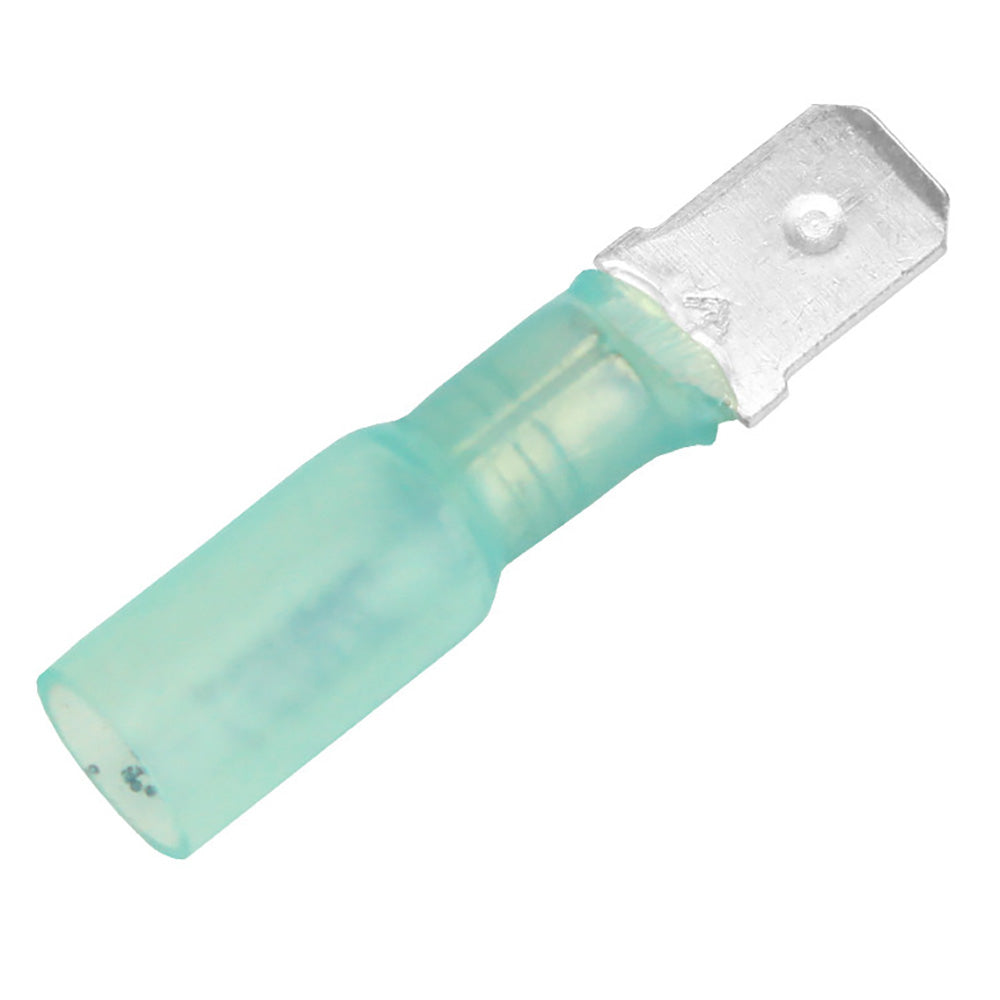 Pacer Group TDE14-250M-100 Heat Shrink Male Disconnect 100-Pack - 16-14 AWG Image 1