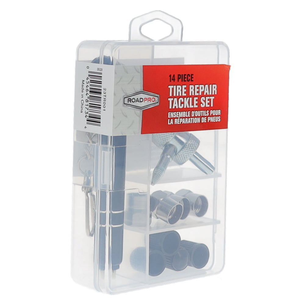 RoadPro 23TR001 4-Way Tire Valve Tool Stem Core Replacement Kit