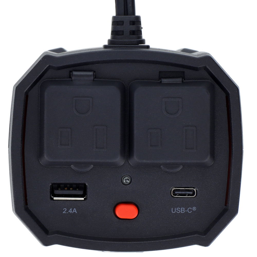 Cummins CMN120C 120 Watt Cupholder Power Inverter Dual Ac Outlets Dc To Inverte