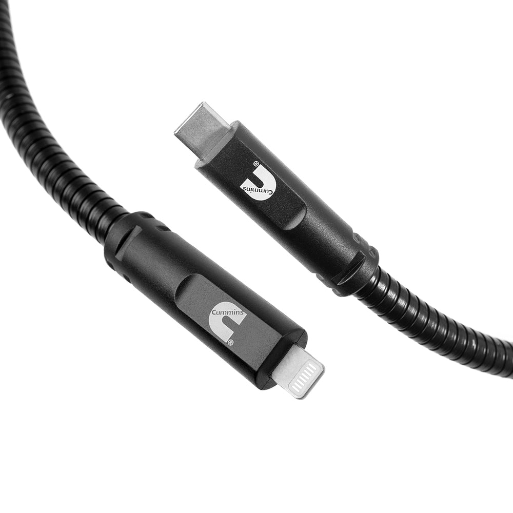 Cummins CMN4701 Steel Braided Usb-C Lightning Charging Cord  Image 1