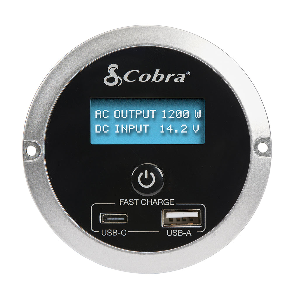 Cobra CPIALCDG1 Power Remote LCD with USB Quick Charge Ports