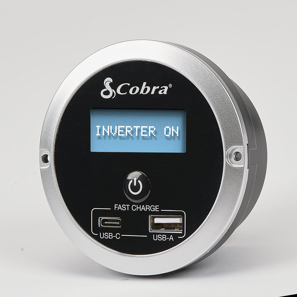 Cobra CPIALCDG1 Power Remote LCD with USB Quick Charge Ports