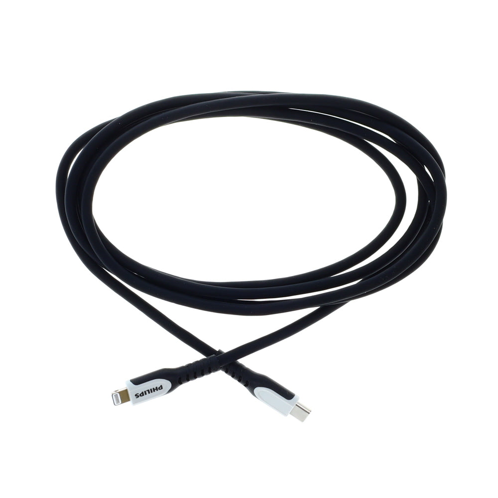 Philips DLC6746GB37 Usb-C To Lightning 6Ft Black Image 1