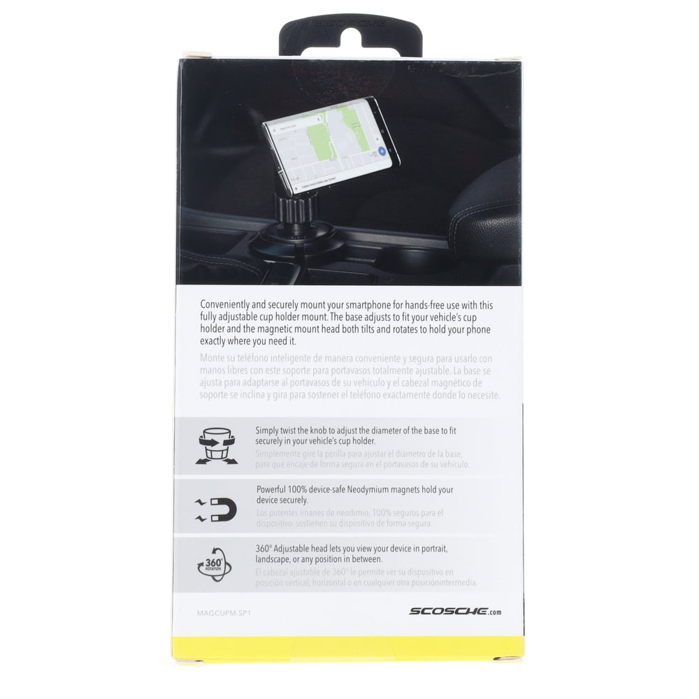 Scosche MAGCUPMSP1 Cupholder Mount with Powerful Magnets