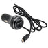 MobileSpec MBS03120 Micro USB Car Charger - 2.4A 12V Adapter Cable for Android - Black Image 1
