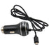 MobileSpec MBS03120 Micro USB Car Charger - 2.4A 12V Adapter Cable for Android - Black