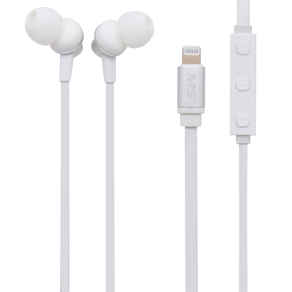 MobileSpec MBS10308 Wired Earbuds Lightning Connector
