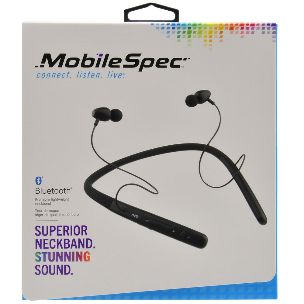 MobileSpec MBS11306 Premium Bluetooth Neckband Black