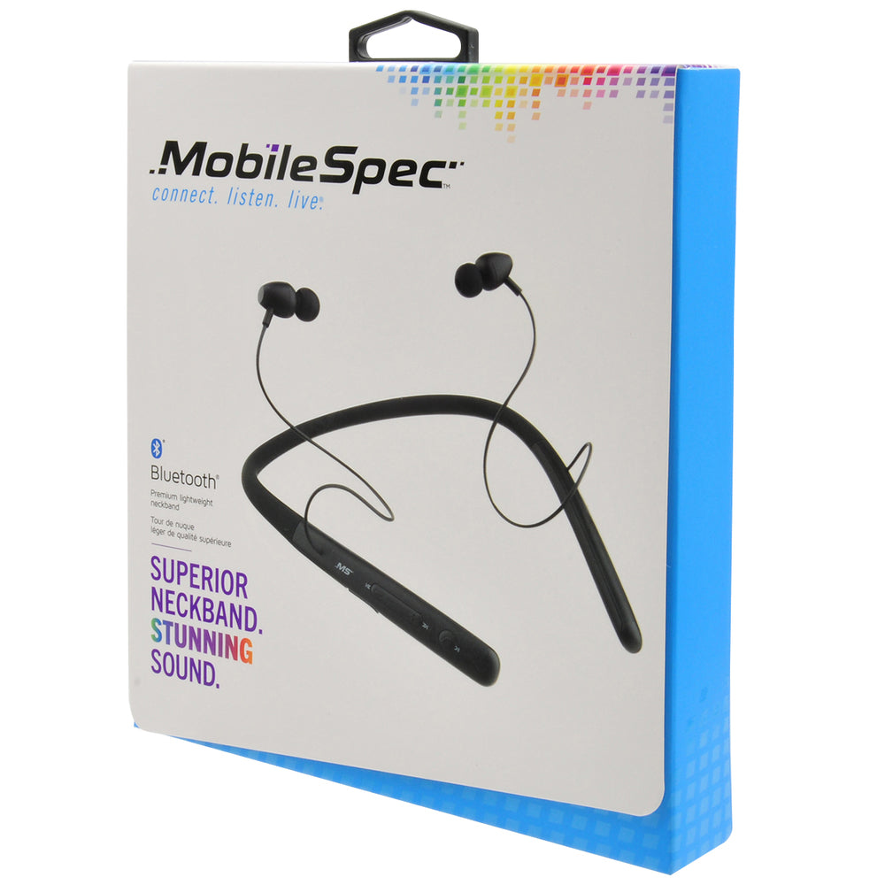 MobileSpec MBS11306 Premium Bluetooth Neckband Black