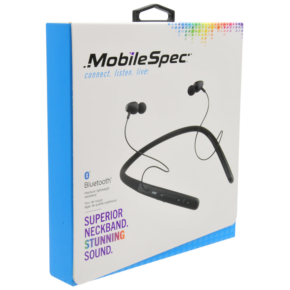MobileSpec MBS11306 Premium Bluetooth Neckband Black
