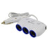 MobileSpec MS312USBBLW 12V 3-Way Adapter with 2 USB Ports